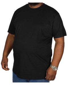 Bigdude Plain Crew Neck T-Shirt Black